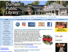 Tablet Screenshot of durhampubliclibrary.org
